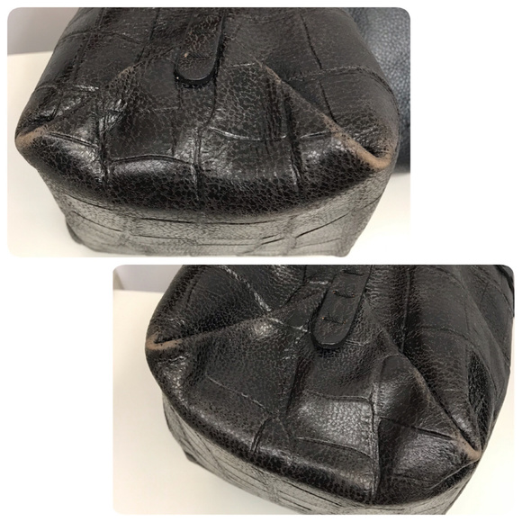 ❤️SOLD❤️ Henry Beguelin Charcoal Leather Hobo Bag - Picture 8 of 8